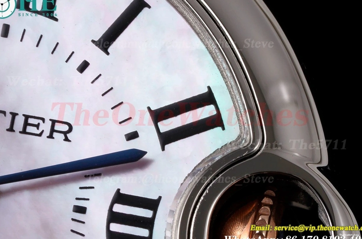 Bleu 33mm Dial NH05 Pink Cartier AF Ballon De Mop RG SS 0124